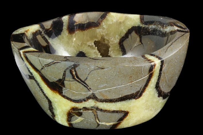 Polished Septarian Bowl - Madagascar #95115